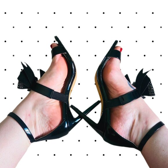 Venus strappy bow heels SIZE 7.5 - Picture 6 of 6